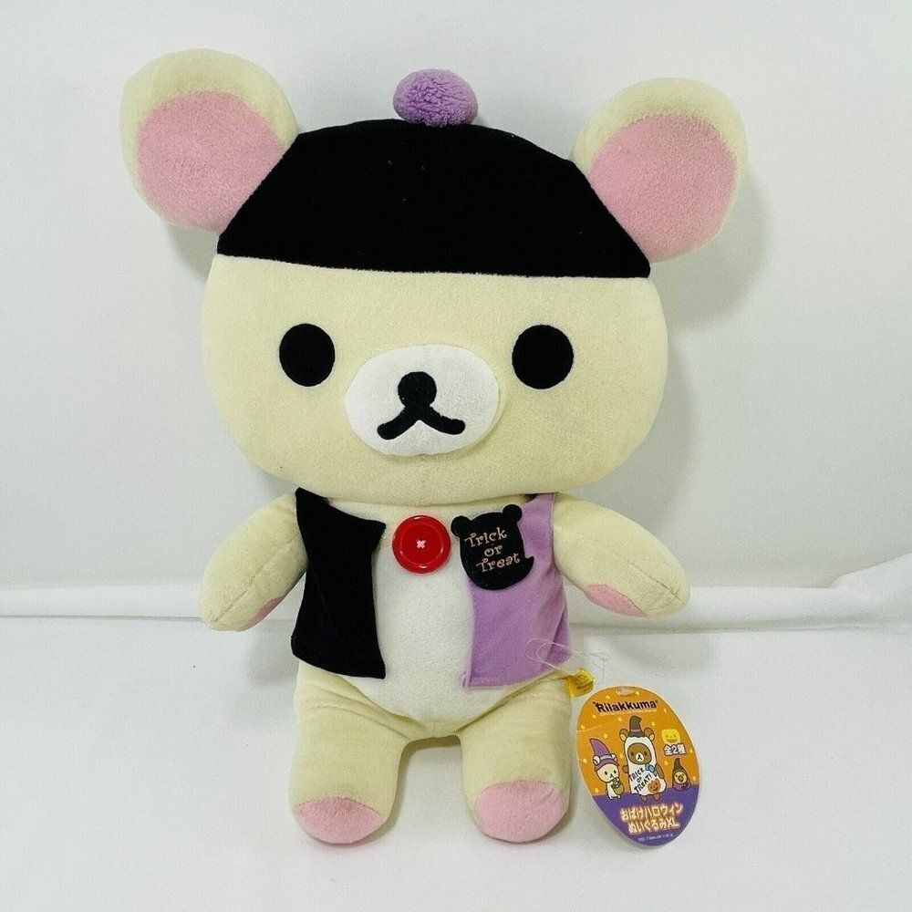 Sanx Rilakkuma Ghost Halloween Japanese Bear Plush 17” XL Big Jumbo Large Outfit